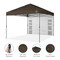 Best Choice Products 10x10ft Easy Setup Pop Up Canopy, Portable Tent w/ Side Wall, 1-Button Push, Case